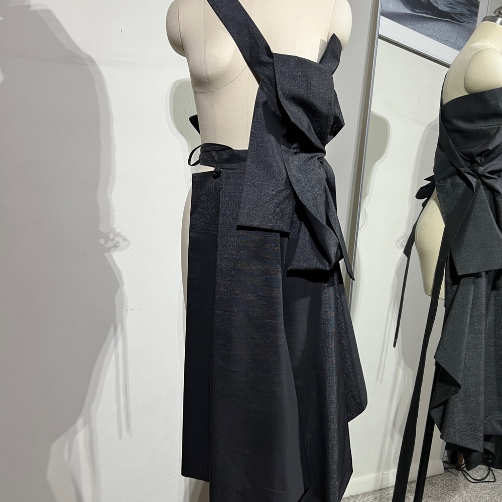 4500$ Boudicca Vest Grey top asymmetric size small medium